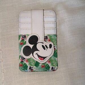 Loungefly Disney Mickey Mouse Phone Card Holder - White and Green